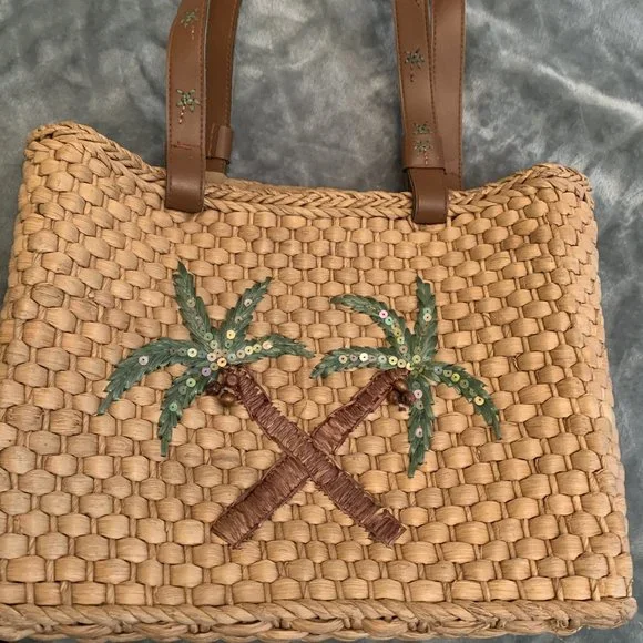 Cappelli Straworld Bags New Palm Tree Straw Purse By Cappelli